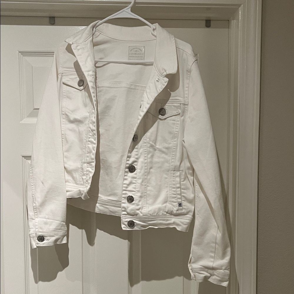 Women's White Denim Jacket